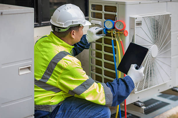 Professional Air Duct Cleaning technician working in Orleans, IN